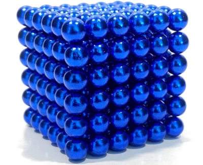 Cube aimanté couleur bleu