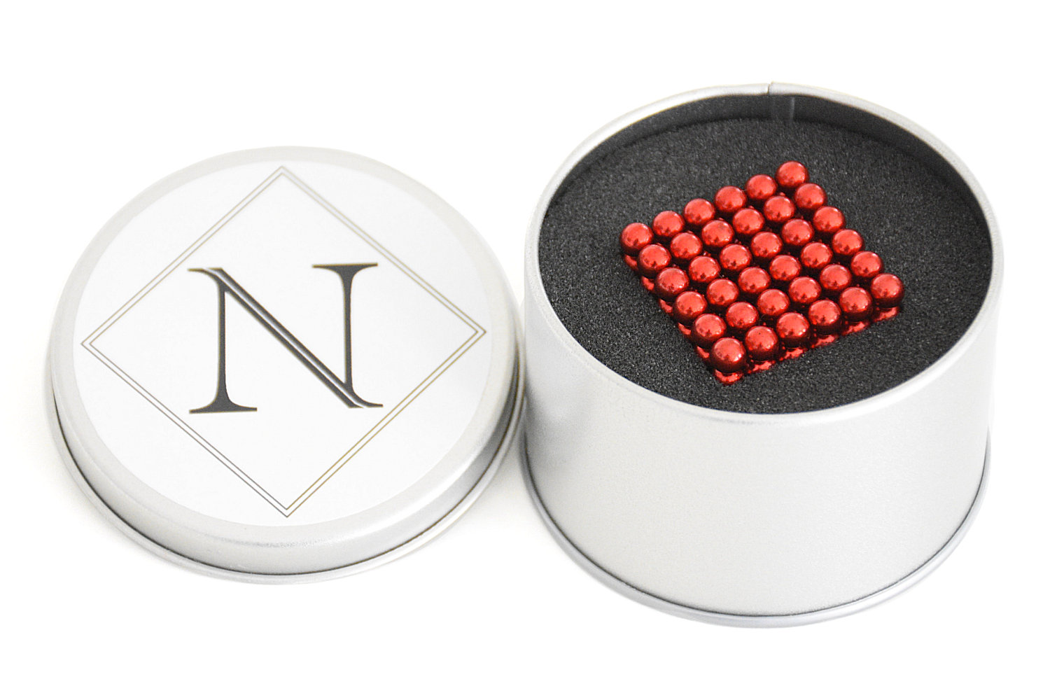 Neocube Rouge Ø 5mm Billes magnétiques en néodyme, 216 pieces